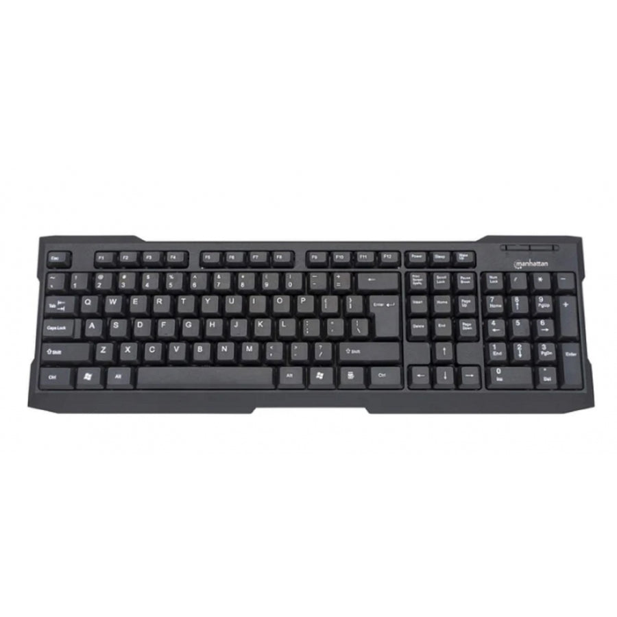 TECLADO,MANHATTAN,175708, ESTANDAR USB NEGRO TECLADO,MANHATTAN,175708, ESTANDAR USB NEGRO
